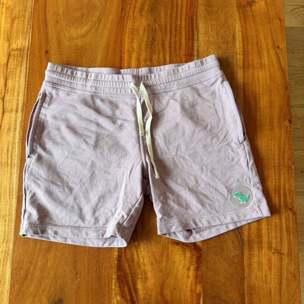 Eubi Men's Lavender "Dino" Sweat Shorts Size L